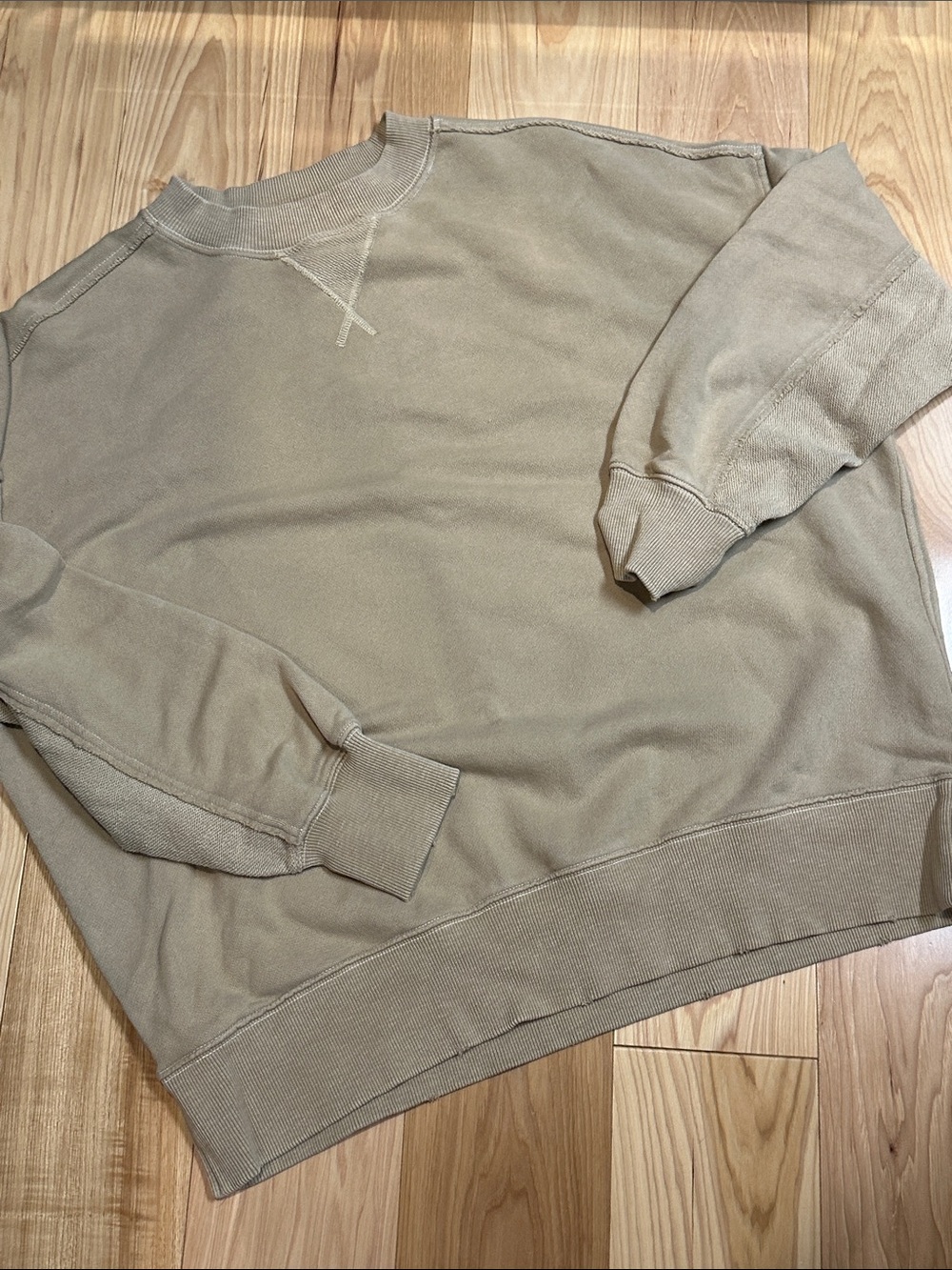 Aerie oversized french terry crewneck size small